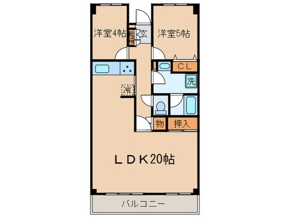 狛江セントラルハイツ２(1204)の物件間取画像